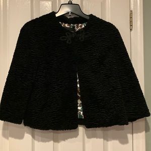 Luxury black “Persian” style bolero 3/4 length sleeves Large Benaz Sarafpour